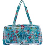 Snowy Winter Foliage, Adoxali, Christmas, Berry, Blue Multi Function Bag