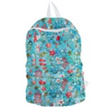 Snowy Winter Foliage, Adoxali, Christmas, Berry, Blue Foldable Lightweight Backpack