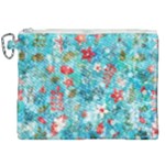 Snowy Winter Foliage, Adoxali, Christmas, Berry, Blue Canvas Cosmetic Bag (XXL)