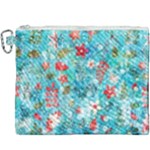 Snowy Winter Foliage, Adoxali, Christmas, Berry, Blue Canvas Cosmetic Bag (XXXL)