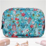 Snowy Winter Foliage, Adoxali, Christmas, Berry, Blue Make Up Pouch (Small)