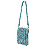 Snowy Winter Foliage, Adoxali, Christmas, Berry, Blue Multi Function Travel Bag