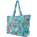 Snowy Winter Foliage, Adoxali, Christmas, Berry, Blue Simple Shoulder Bag