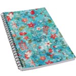 Snowy Winter Foliage, Adoxali, Christmas, Berry, Blue 5.5  x 8.5  Notebook