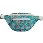 Snowy Winter Foliage, Adoxali, Christmas, Berry, Blue Fanny Pack