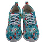 Snowy Winter Foliage, Adoxali, Christmas, Berry, Blue Women Athletic Shoes