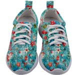 Snowy Winter Foliage, Adoxali, Christmas, Berry, Blue Kids Athletic Shoes