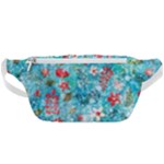 Snowy Winter Foliage, Adoxali, Christmas, Berry, Blue Waist Bag 