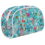 Snowy Winter Foliage, Adoxali, Christmas, Berry, Blue Make Up Case (Medium)