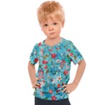 Snowy Winter Foliage, Adoxali, Christmas, Berry, Blue Kids  Sports T-Shirt