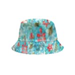 Snowy Winter Foliage, Adoxali, Christmas, Berry, Blue Inside Out Bucket Hat (Kids)