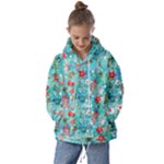 Snowy Winter Foliage, Adoxali, Christmas, Berry, Blue Kids  Oversized Hoodie