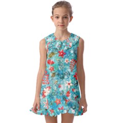 Kids  Pilgrim Collar Ruffle Hem Dress 