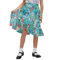 Kids  Ruffle Flared Wrap Midi Skirt 