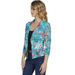 Women s Casual 3/4 Sleeve Spring Jacket 