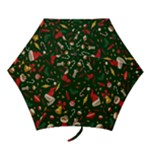 Texture, Pattern, Red, Craciun, Christmas, Hat, Santa, Green Mini Folding Umbrellas