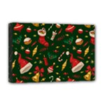 Texture, Pattern, Red, Craciun, Christmas, Hat, Santa, Green Deluxe Canvas 18  x 12  (Stretched)