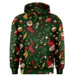 Texture, Pattern, Red, Craciun, Christmas, Hat, Santa, Green Men s Core Hoodie