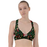 Texture, Pattern, Red, Craciun, Christmas, Hat, Santa, Green Sweetheart Sports Bra