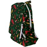 Texture, Pattern, Red, Craciun, Christmas, Hat, Santa, Green Travelers  Backpack