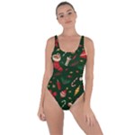 Texture, Pattern, Red, Craciun, Christmas, Hat, Santa, Green Bring Sexy Back Swimsuit