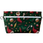 Texture, Pattern, Red, Craciun, Christmas, Hat, Santa, Green Handbag Organizer