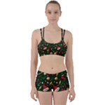 Texture, Pattern, Red, Craciun, Christmas, Hat, Santa, Green Perfect Fit Gym Set