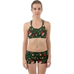 Texture, Pattern, Red, Craciun, Christmas, Hat, Santa, Green Back Web Gym Set