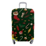 Texture, Pattern, Red, Craciun, Christmas, Hat, Santa, Green Luggage Cover (Small)