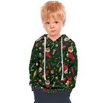 Texture, Pattern, Red, Craciun, Christmas, Hat, Santa, Green Kids  Overhead Hoodie