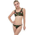 Texture, Pattern, Red, Craciun, Christmas, Hat, Santa, Green The Little Details Bikini Set