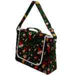 Texture, Pattern, Red, Craciun, Christmas, Hat, Santa, Green Box Up Messenger Bag