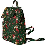 Texture, Pattern, Red, Craciun, Christmas, Hat, Santa, Green Buckle Everyday Backpack