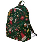 Texture, Pattern, Red, Craciun, Christmas, Hat, Santa, Green The Plain Backpack