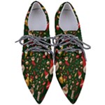 Texture, Pattern, Red, Craciun, Christmas, Hat, Santa, Green Pointed Oxford Shoes