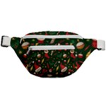 Texture, Pattern, Red, Craciun, Christmas, Hat, Santa, Green Fanny Pack