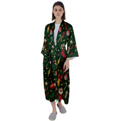 Maxi Satin Kimono 