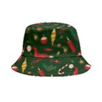 Texture, Pattern, Red, Craciun, Christmas, Hat, Santa, Green Bucket Hat