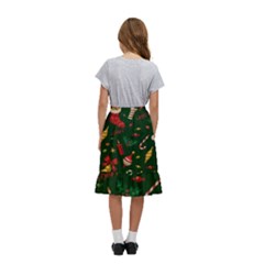 Kids  Ruffle Flared Wrap Midi Skirt 