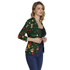 Women s One-Button 3/4 Sleeve Short Jacket 