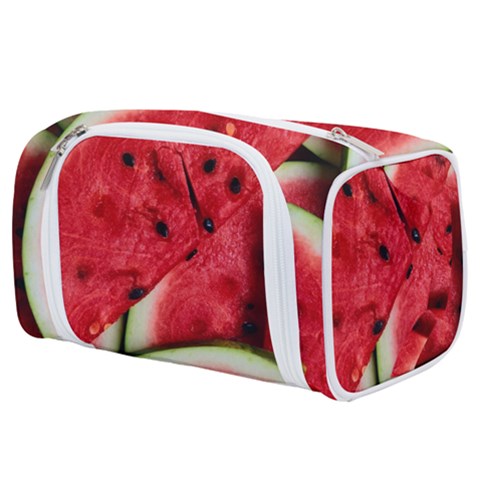 Watermelon, Fruit, Green, Red Toiletries Pouch from ArtsNow.com