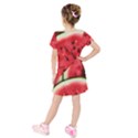 Kids  Short Sleeve Velvet Dress 