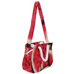 Rope Handles Shoulder Strap Bag 