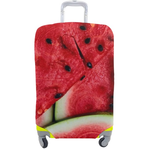 Watermelon, Fruit, Green, Red Luggage Cover (Large) from ArtsNow.com