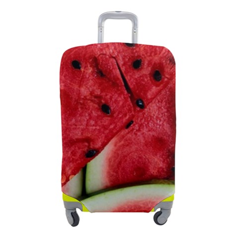 Watermelon, Fruit, Green, Red Luggage Cover (Small) from ArtsNow.com