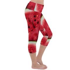 Lightweight Velour Capri Yoga Leggings 