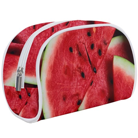 Watermelon, Fruit, Green, Red Make Up Case (Large) from ArtsNow.com