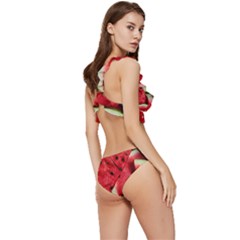 Low Cut Ruffle Edge Bikini Set 