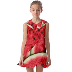 Kids  Pilgrim Collar Ruffle Hem Dress 