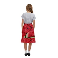 Kids  Ruffle Flared Wrap Midi Skirt 